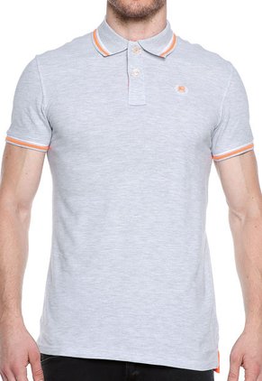 Polo Alcott Gris-Naranja