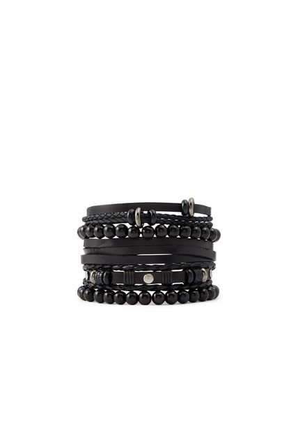 PULSERA PARA HOMBRE NEGRO ALDO STEGANOPUS