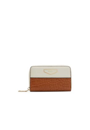 BILLETERA DE MODA PARA MUJER ALDO MARRON Y BLANCO