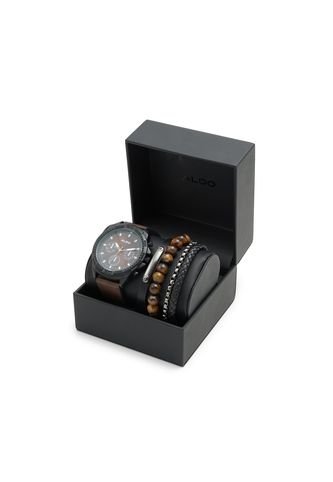 SET DE RELOJ Y 4 PULSERAS PARA HOMBRE NEGRO ALDO GLADDON - 970000000 Aldo