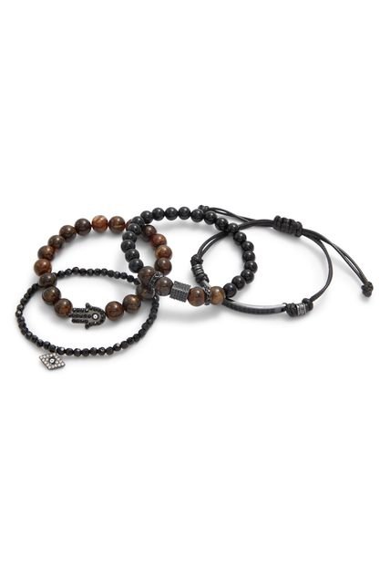 SET DE 4 PULSERAS PARA HOMBRE MARRON ALDO ANTTON - 240000000
