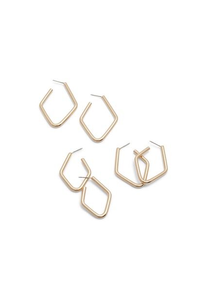 SET DE 3 PARES DE ARETES PARA MUJER DORADO ALDO TORUSTRIO - 710000000