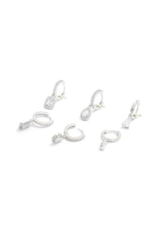 SET POR 3 PARES DE ARETES PLATA CLARITO ALDO JAVONNON Aldo