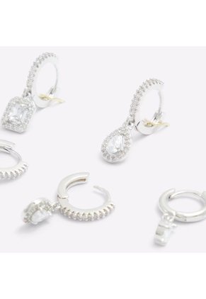 SET POR 3 PARES DE ARETES PLATA CLARITO ALDO JAVONNON