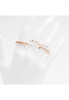 SET DE ANILLOS POR 3 UNDS ORO ROSA ALDO BERERESSI
