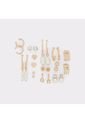 SET DE ARETES POR 12 PARES PLATEADO ALDO CRELEY de Aldo