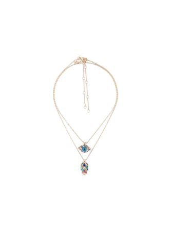 CONJUNTO DE COLLAR POR 2 UNDS BRILLANTE MULTICOLOR ALDO SUTJESKA Aldo