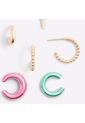 SET DE ARETES POR 11 UNDS FUCSIA ALDO KEYHOOP de Aldo