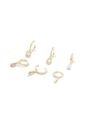 SET POR 3 PARES DE ARETES ORO CLARO ALDO JAVONNON de Aldo