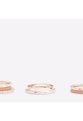 SET DE ANILLOS POR 3 UNDS ORO ROSA ALDO BERERESSI