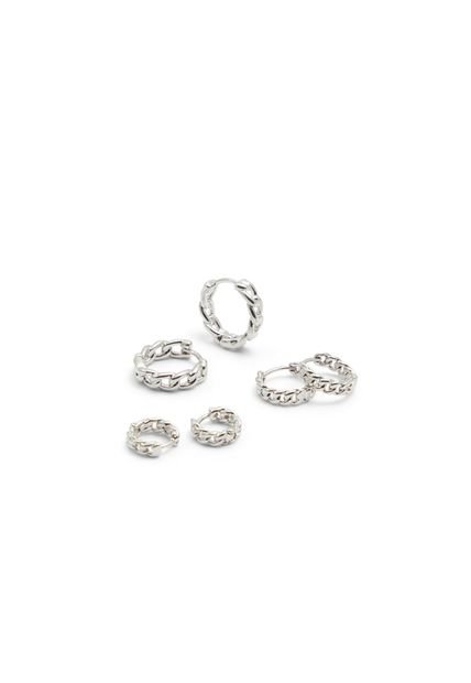SET POR 3 PARES DE ARETES PLATA ALDO LABRIREL
