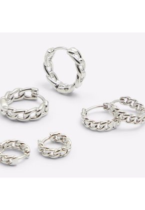 SET POR 3 PARES DE ARETES PLATA ALDO LABRIREL