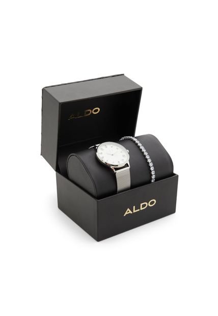 SET DE RELOJ CON PULSERA PARA MUJER  PLATA ALDO ALONTARIEL