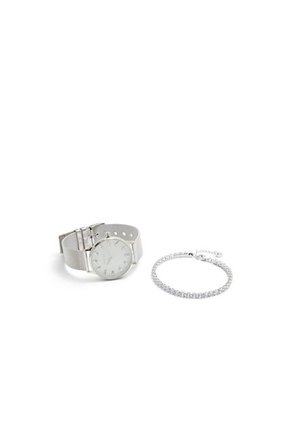 SET DE RELOJ CON PULSERA PARA MUJER  PLATA ALDO ALONTARIEL