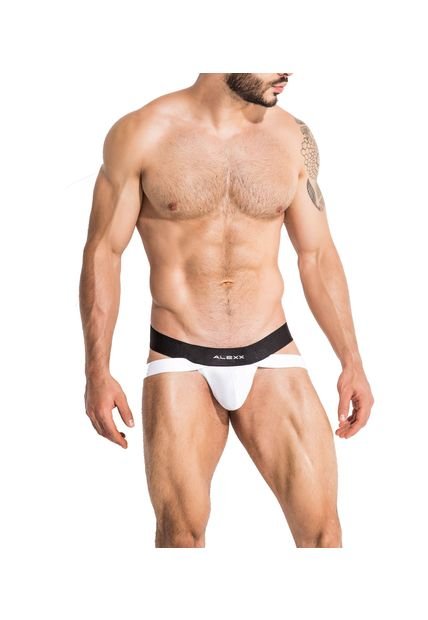 Ropa Interior Hombre Suspensorios JockStrap Bite Blanco - Alexx