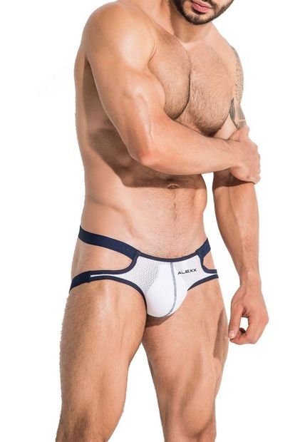 Ropa Interior Hombre Suspensorios JockStrap Tasty Negro - Alexx-Negro-Blanco