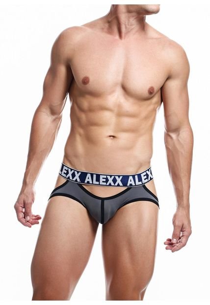 Jockstrap Suspensorios Ropa Interios Masculina - Alexx Underwear-Gris