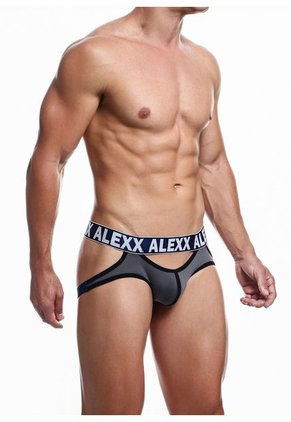 Jockstrap Suspensorios Ropa Interios Masculina - Alexx Underwear-Gris