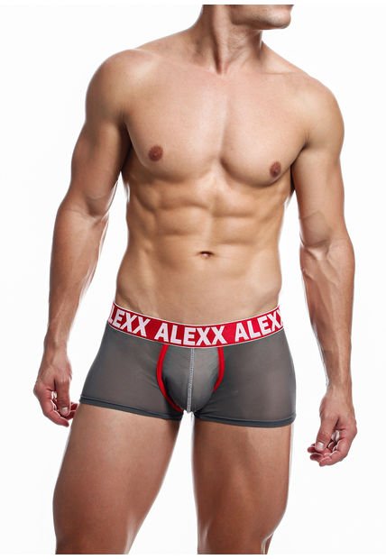 Bóxer Corto Ropa Interior Para Hombre - Alexx Underwear-Gris