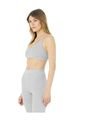 RIBBED BLISSFUL BRA W9392R ATHLETIC GREY HEATHER de ALO YOGA