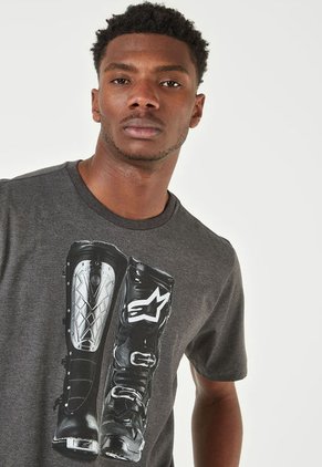 Camiseta Gris-Blanco-Negro Alpinestars Victory Roots