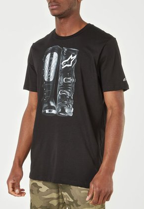 Camiseta Negro-Blanco Alpinestars Victory Roots