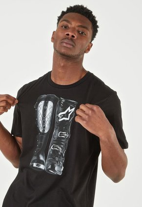 Camiseta Negro-Blanco Alpinestars Victory Roots