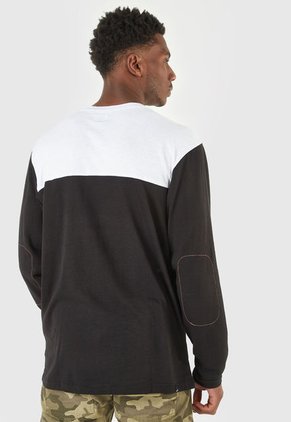 Camiseta Manga Larga Negro-Blanco-Naranja Alpinestars Elsewhere