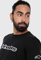 Camiseta Negro-Blanco Alpinestars Wordmark Tee de Alpinestars