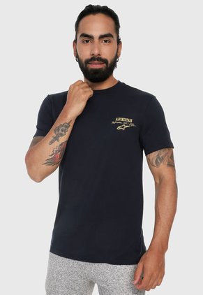 Camiseta Azul-Blanco Alpinestars Meet Premium