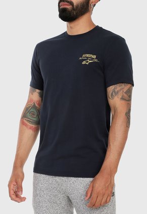 Camiseta Azul-Blanco Alpinestars Meet Premium
