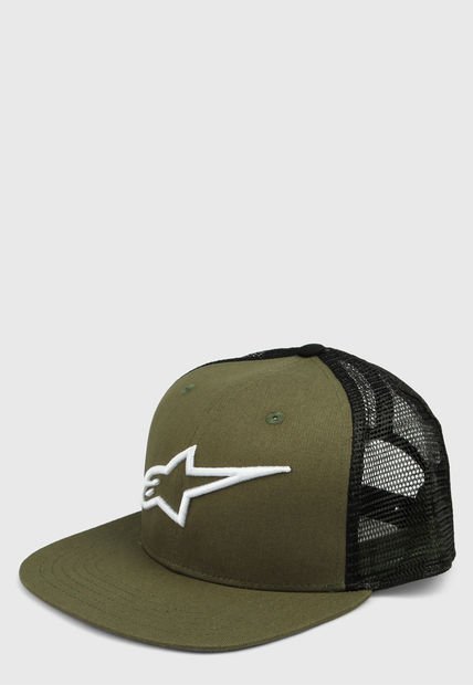 Gorra Negro-Verde Oliva Alpinestars