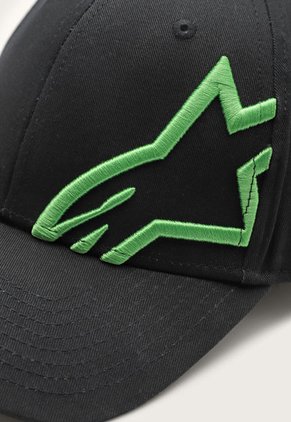 Gorra Negro-Verde Alpinestars Corp Snap 2