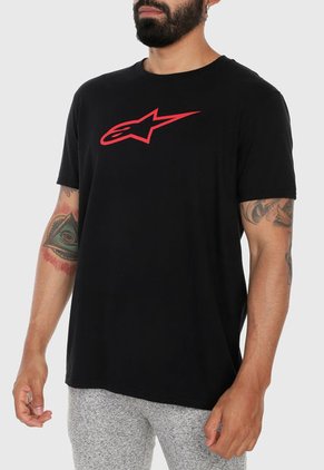 Camiseta Negro-Rojo Alpinestars Ageless Tee