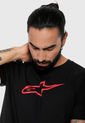 Camiseta Negro-Rojo Alpinestars Ageless Tee de Alpinestars