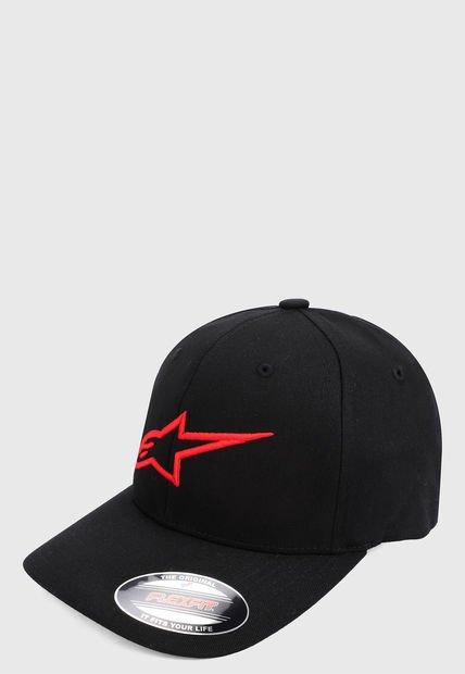 Gorra Negro-Rojo Alpinestars Angle