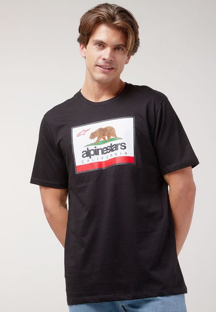 Camiseta Negro-Multicolor Alpinestars Cali 2.0