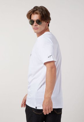 Camiseta Blanco-Negro Alpinestars Victory Roots