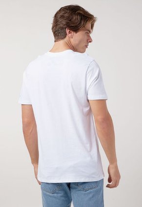 Camiseta Blanco-Verde Menta Alpinestars Linear Wordmark