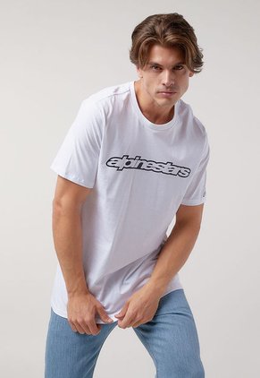 Camiseta Blanco-Negro Alpinestars Linear Wordmark