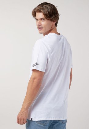 Camiseta Blanco-Negro Alpinestars Linear Wordmark