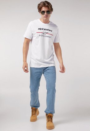 Camiseta Blanco-Negro-Rojo Alpinestars Bettering