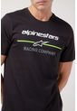 Camiseta Negro-Blanco-Amarillo Neón Alpinestars Bettering de Alpinestars