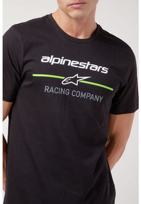 Camiseta Negro-Blanco-Amarillo Neón Alpinestars Bettering