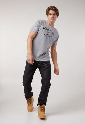 Camiseta Gris-Café-Negro Alpinestars Ride 2.0 Camo