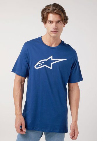 Alpinestars - Camiseta Azul Navy-Blanco Alpinestars Ageless Classic