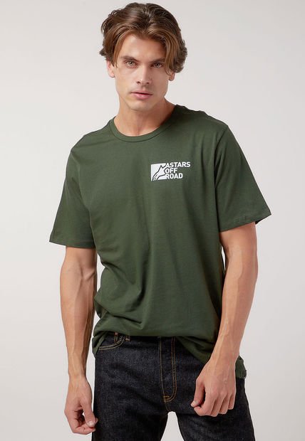 Camiseta Verde-Multicolor Alpinestars Painted