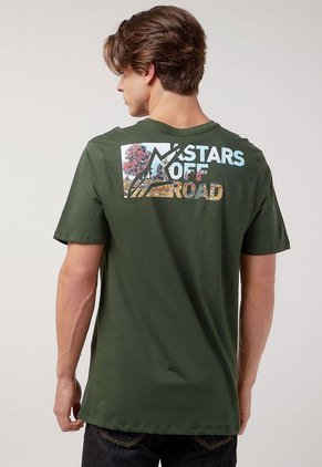 Camiseta Verde-Multicolor Alpinestars Painted