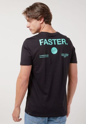 Camiseta Negro-Verde Menta Alpinestars Faster