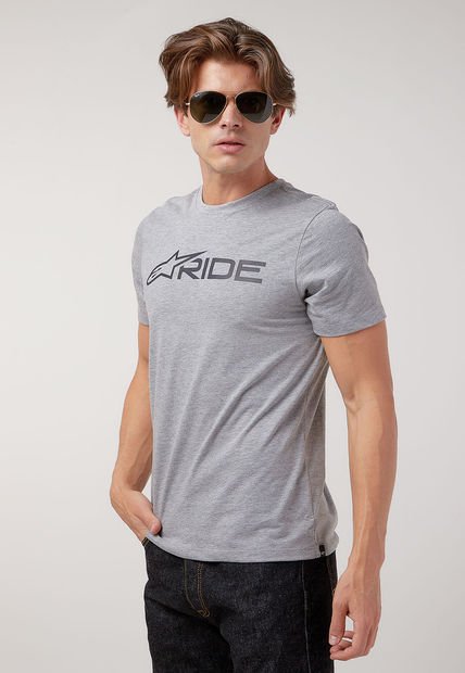 Camiseta Gris-Negro Alpinestars Ride 3.0